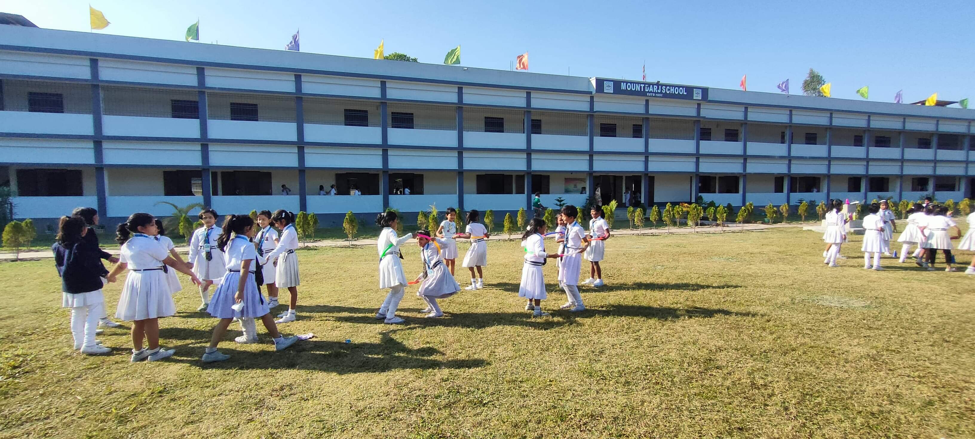 Children playing sports